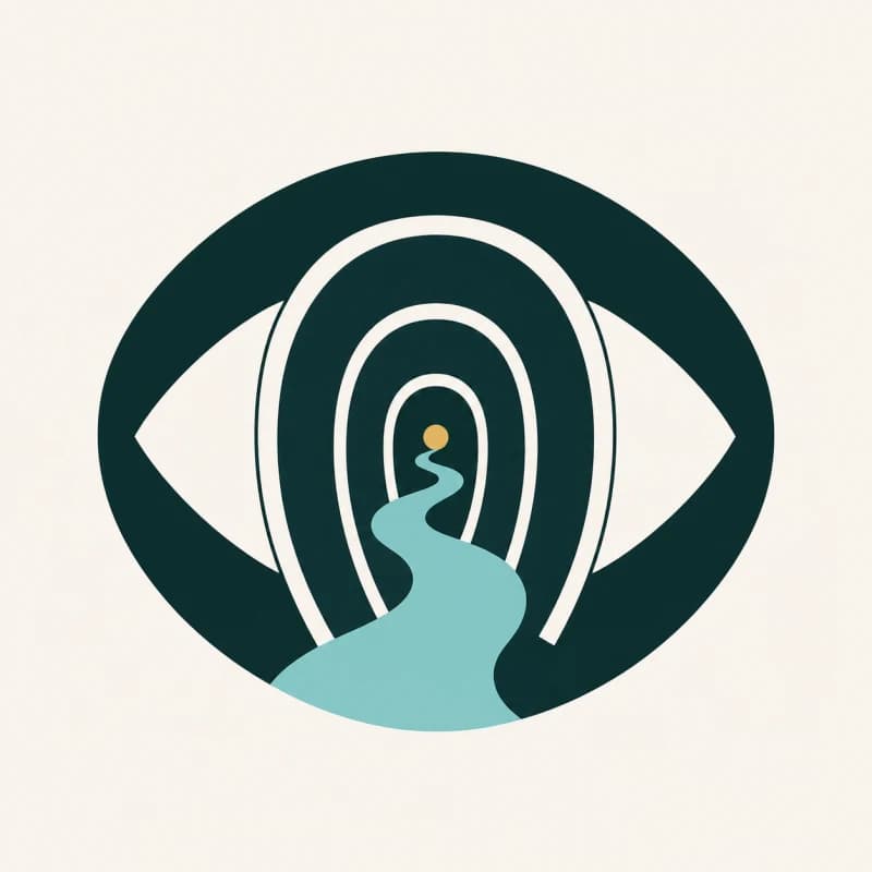Symbol hipnoterapii — oko ze spiralą