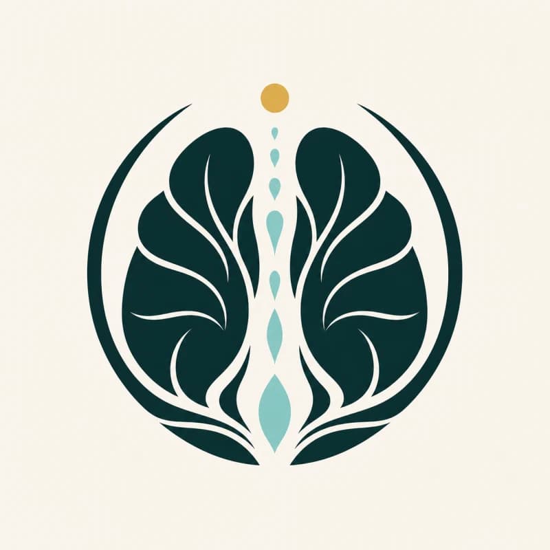 Symbol sesji oddechowych — drzewo płuc